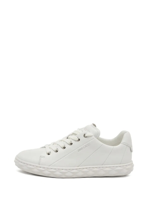 Jimmy Choo Pre-Owned Diamond leather sneakers - White