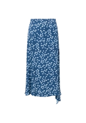 Iceberg lemon-print midi skirt - Blue