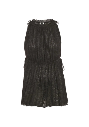 Missoni Pre-Owned Lurex-knit tunic top - Black