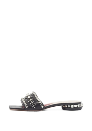Roger Vivier Vintage Disco crystal-embellished sandals - Black