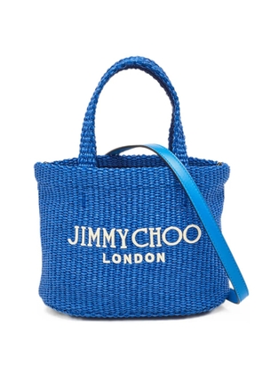 Jimmy Choo Pre-Owned Beach Mini woven handbag - Blue