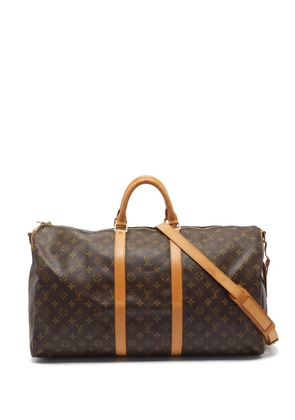 Louis Vuitton Pre-Owned 2005 55 Keepall Bandoulière Monogram-pattern duffel bag - Brown