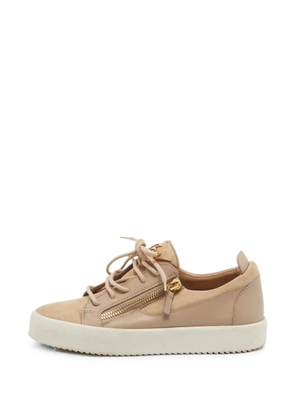 Giuseppe Zanotti Vintage side-zip panelled sneakers - Neutrals