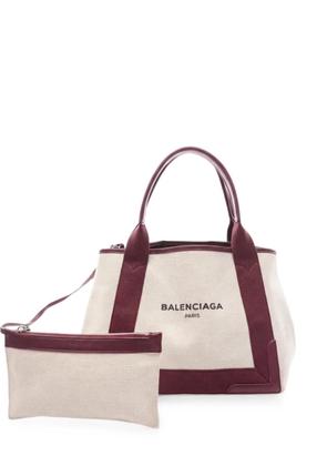 Balenciaga Pre-Owned Navy Cabas small tote bag - Neutrals