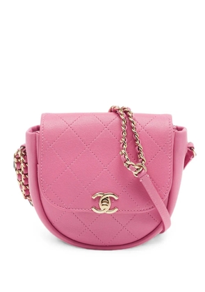 CHANEL Pre-Owned 2019 Casual Trip quilted messenger bag - Pink