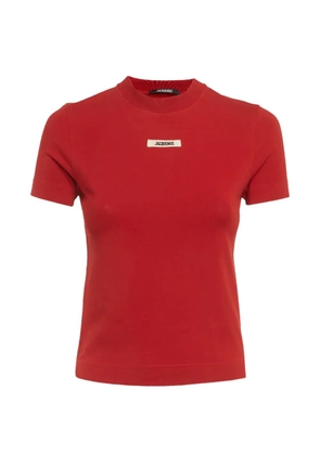Jacquemus Pre-Owned logo appliqué T-shirt - Red