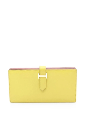 Hermès Pre-Owned 2019 Bearn bi-fold long wallet - Yellow