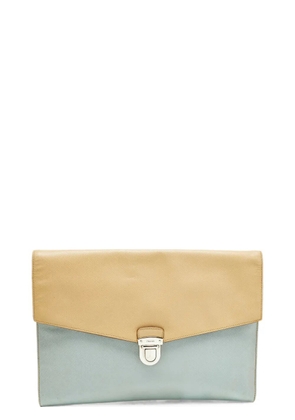 Prada Pre-Owned Saffiano Bicolo envelope case - Blue