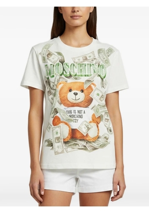 Moschino Pre-Owned Dollar Teddy Bear T-shirt - Neutrals