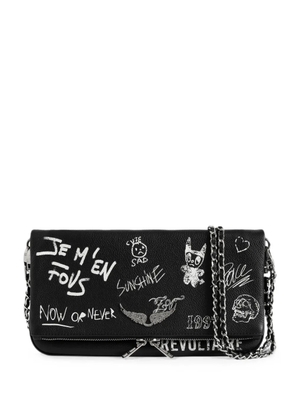 Zadig&Voltaire Rock arty tag clutch - Black