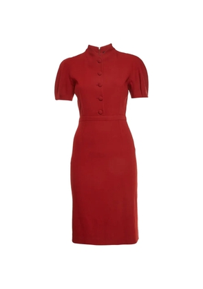Gucci Pre-Owned Dolman-sleeve shift mini dress - Red