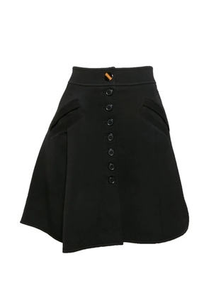 Louis Vuitton Pre-Owned button-up knit mini skirt - Black