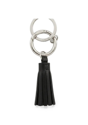 Lancel leather tassel keyring - Black