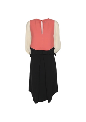 Chloé Pre-Owned color-block midi dress - Black