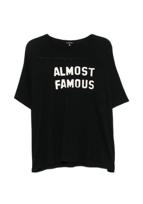 R13 slogan-print T-shirt - Black