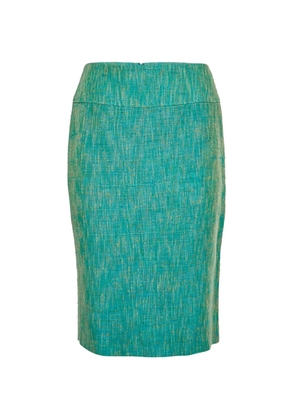 Dolce & Gabbana Pre-Owned tweed pencil midi skirt - Green