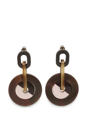 Hermès Pre-Owned round-shape earrings - Brown