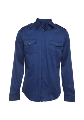 Gucci Pre-Owned epaulette shirt - Blue
