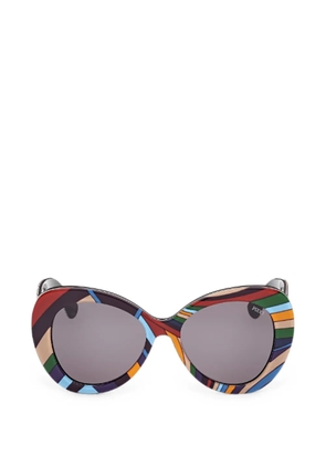 PUCCI abstract-print cat-eye sunglasses - Blue