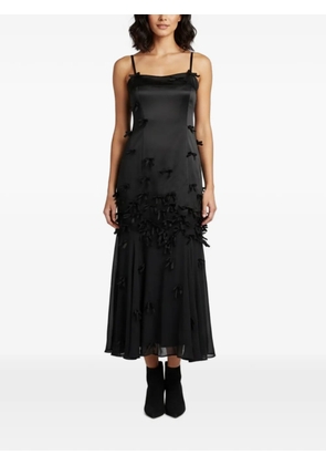 Moschino Cheap & Chic bow-embellished satin midi dress - Black