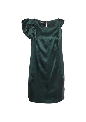 Miu Miu Pre-Owned 2009 bow-detail satin mini dress - Green