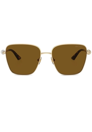 Jimmy Choo Eyewear square-frame sunglasses - Gold