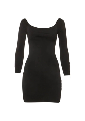 Balmain Pre-Owned scoop-neck midi dress - Black