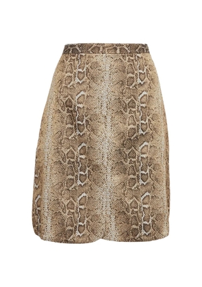 Giorgio Armani Pre-Owned jacquard-texture mini skirt - Neutrals