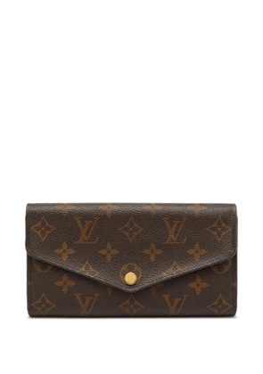 Louis Vuitton Pre-Owned 2016 Sarah Monogram-pattern continental wallet - Brown