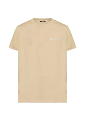 Balmain logo-print T-shirt - Neutrals