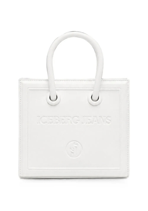 Iceberg embossed-logo tote bag - White
