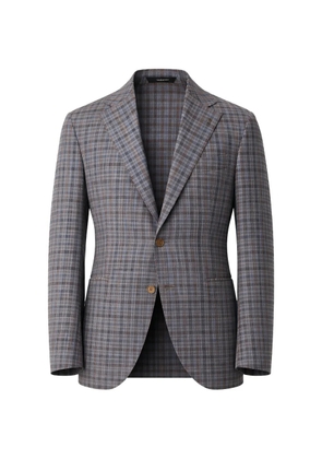 Tombolini check-pattern blazer - Blue
