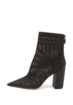 Christian Dior Pre-Owned D-Naughtily mesh ankle boots - Black