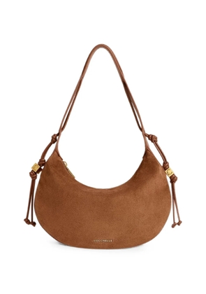 Coccinelle small Thess suede shoulder bag - Brown