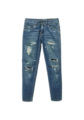 Dolce & Gabbana Pre-Owned distressed slim-fit jeans - Blue