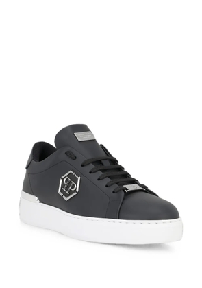 Philipp Plein logo-plaque low-top sneakers - Black