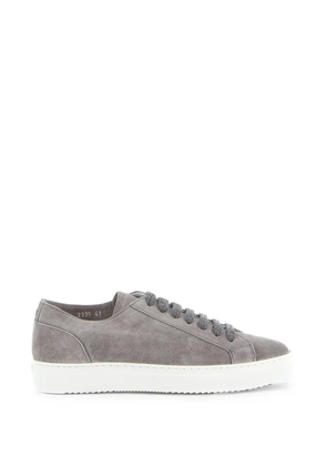Doucal's suede lace-up fastening sneakers - Grey