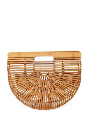 Cult Gaia small Ark bamboo clutch bag - Neutrals
