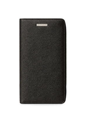 Tombolini grained leather zip-around wallet - Black