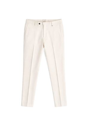 Tombolini pressed-crease tailored trousers - White