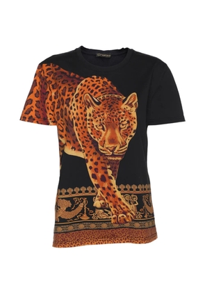 Versace Pre-Owned tiger-print T-shirt - Black