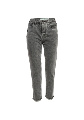 Off-White Pre-Owned raw-edge skinny jeans - Grey