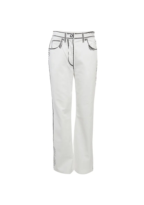 Fendi Pre-Owned x Joshua Vides printed jeans - White