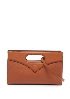 MCM Pre-Owned small Diamond clutch bag - Brown
