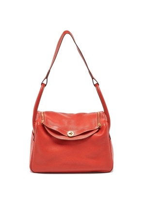 Hermès Pre-Owned Lindy 34 leather shoulder bag - Red