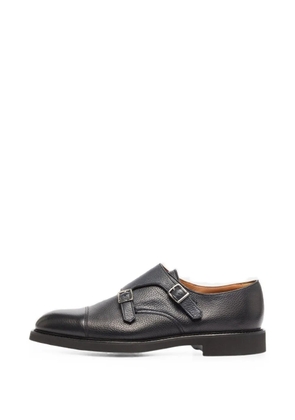Doucal's double-buckle monk-strap loafers - Blue