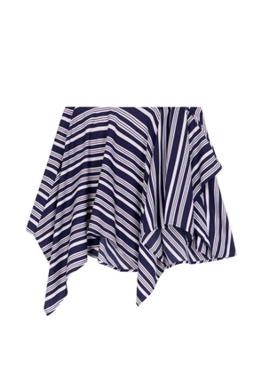 IRO Utalia asymmetric striped short skirt - Blue