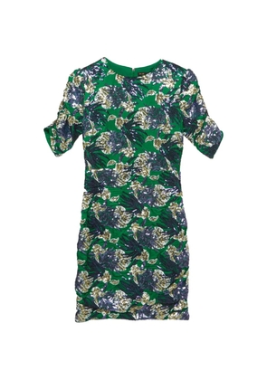 Maje sequin-embellished mini dress - Green