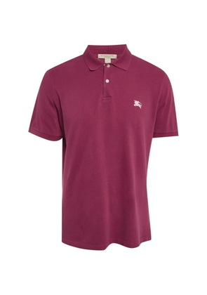 Burberry Pre-Owned embroidered cotton pique polo shirt