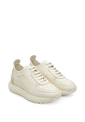 Tombolini logo-patch leather sneakers - White